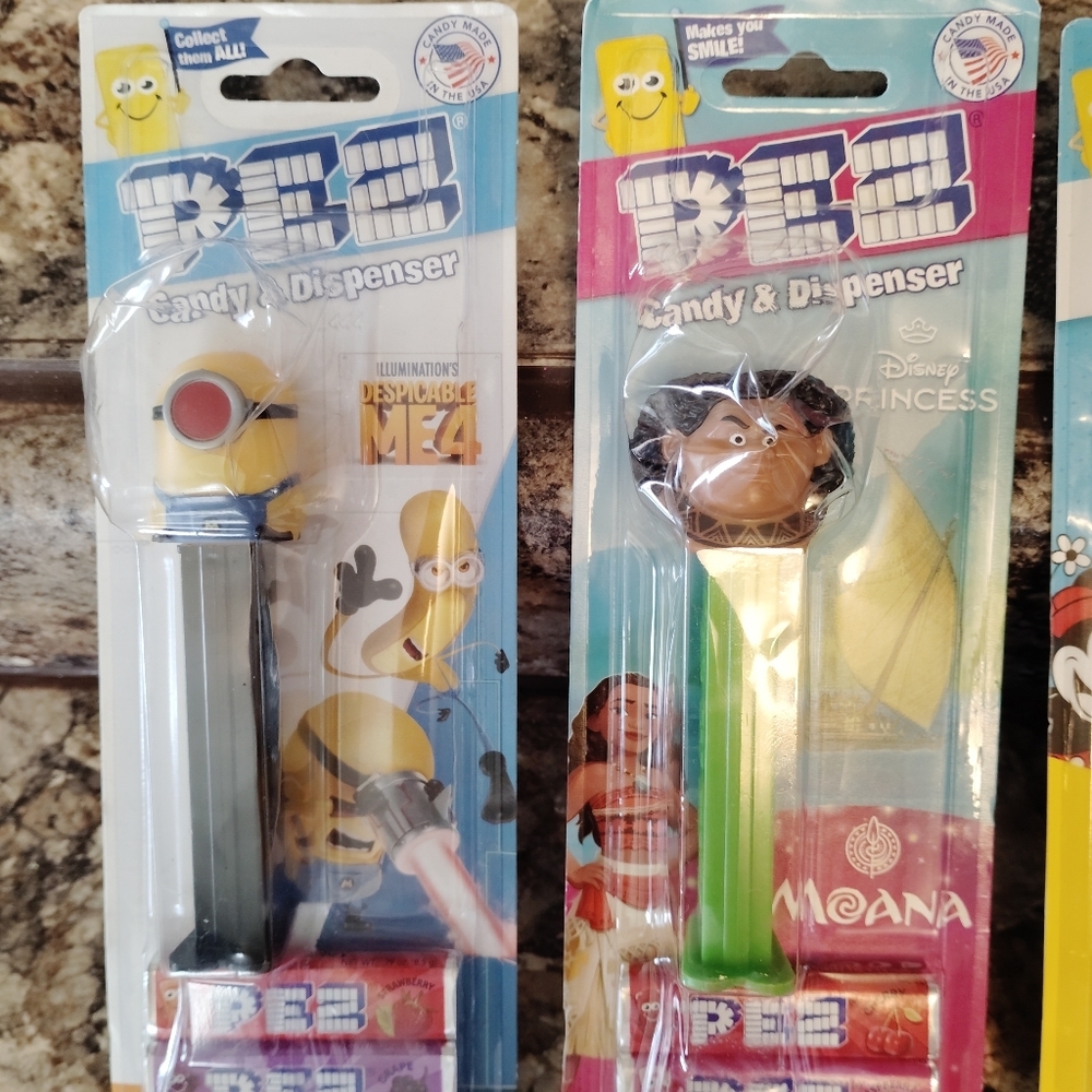 PEZ Licensed Character Candy Dispenser Assortment - Blue, Black, Green, Pink - Picture 3 of 4